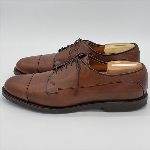 Allen Edmonds Brown Leather Oxfords - Picture 4 of 9